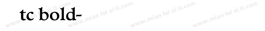 楷体 tc bold字体转换